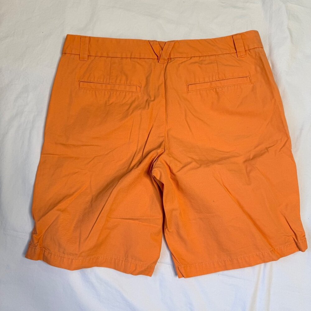 Khakis by Gap Boyfriend Roll-Up Shorts Womens Orange Cotton Shorts Size 6 - Picture 11 of 11